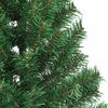 vidaXL K&uuml;nstlicher vorbeleuchteter Weihnachtsbaum Gr&uuml;n 210 cm PVC