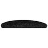 vidaXL Stufenmatten 30 Stk. 65x21x4 cm Schwarz Halbrund Gro&szlig;