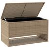 vidaXL Outdoor-Kissenbox Beige 100x55x55,5 cm Poly Rattan