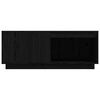vidaXL Couchtisch Schwarz 100x101x40,5 cm Massivholz Kiefer