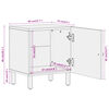 vidaXL Nachttische 2 Stk. 40x33x46 cm Massivholz Mango