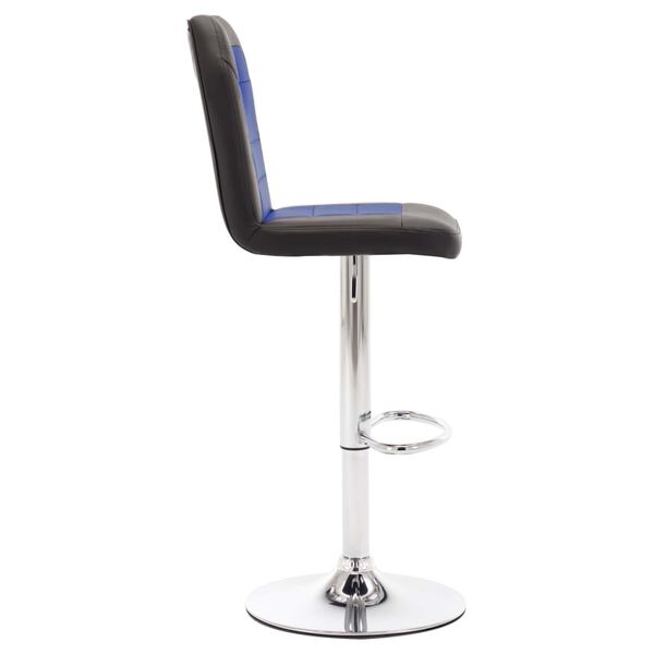 vidaXL Barhocker 2 Stk. Blau Kunstleder