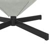 vidaXL Eiersessel Hellgrau 63 x 73 x 90 cm Samt