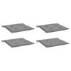 vidaXL Gartenstuhl-Kissen 4 Stk. Grau 40x40x4 cm Oxford-Gewebe