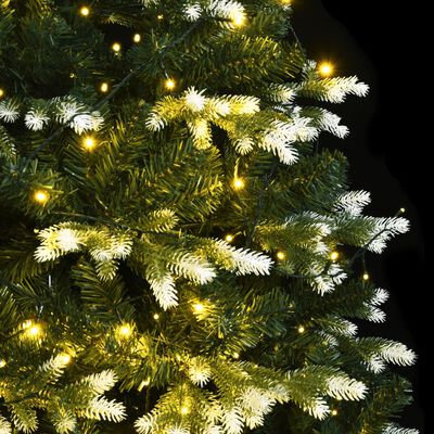 vidaXL Künstlicher Weihnachtsbaum Klappbar 150 LEDs Beschneit 120 cm
