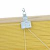 vidaXL Rollo mit Vorh&auml;ngen Gelb 140 x 220 cm Bambus