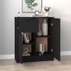 vidaXL Sideboard Schwarz 60x30x70 cm Holzwerkstoff