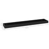 vidaXL Loggia Wandregale 4 Stk. Schwarz 80x15x4 cm MDF