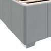 vidaXL Bettrahmen mit Matratze Hellgrau 180 x 200 cm Stoff