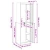 vidaXL Aufbewahrungsschrank 2 pcs Senfgelb 60 x 40 x 200 cm Stahl
