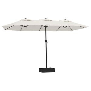 vidaXL Doppelsonnenschirm Sandwei&szlig; 449x265 cm