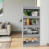 vidaXL B&uuml;cherregal/Raumteiler Grau Sonoma 60x30x135 cm Holzwerkstoff
