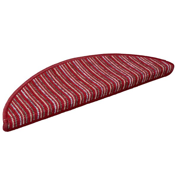 vidaXL Selbstklebende Treppenschoner 15 pcs Rot 56 x 17 x 3 cm