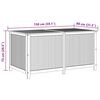 vidaXL Garten-Aufbewahrungsbox 150x80x75 cm Massivholz Akazie