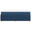 vidaXL Boxspringbett mit Matratze Blau 120x190 cm Stoff