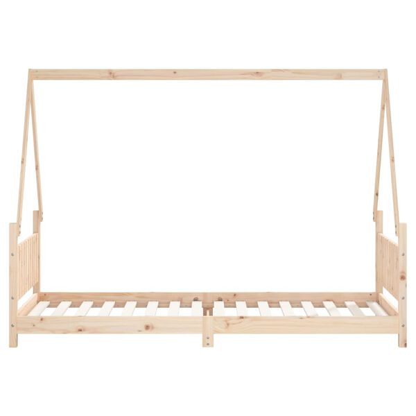 vidaXL Kinderbett 80x200 cm Massivholz Kiefer