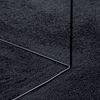 vidaXL Teppich OVIEDO Kurzflor Schwarz 160x230 cm