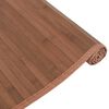 vidaXL Teppich Rechteckig Braun 80x300 cm Bambus