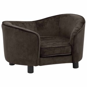 vidaXL Hundesofa Braun 69x49x40 cm Pl&uuml;sch