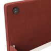 vidaXL Tagesbett USB Weinrot Stoff 90x200 cm