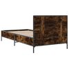 vidaXL Bettgestell R&auml;uchereiche 90x190 cm Holzwerkstoff und Metall