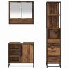 vidaXL Badezimmerm&ouml;bel-Set mit Schubladen 3 pcs Altholz Holzwerkstoff