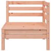 vidaXL Gartensofa 3-Sitzer mit Hocker Massivholz Douglasie