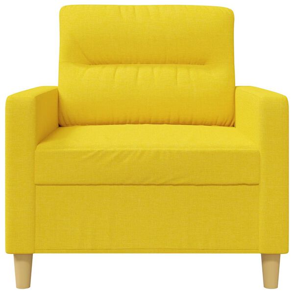 vidaXL Sofasessel Hellgelb 60 cm Stoff