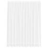 vidaXL Spitzenvorhang mit Vorh&auml;ngen Floral Wei&szlig; 240 x 300 cm Polyester
