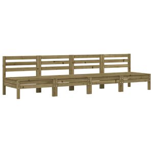 vidaXL Gartensofas ohne Armlehnen 4 Stk. Kiefernholz Impr&auml;gniert