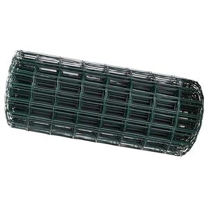 vidaXL Eurozaun Gr&uuml;n 0,6 x 25 m PVC-beschichtetes Eisen