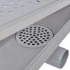 vidaXL Duschrinne 930x140 mm Edelstahl L&ouml;cher-Design