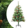 vidaXL K&uuml;nstlicher Weihnachtsbaum Klappbar mit Zapfen & Beeren 150 cm