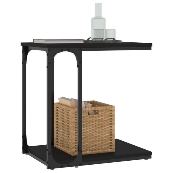 vidaXL Beistelltisch Schwarz 50x35x52 cm Holzwerkstoff