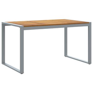 vidaXL Gartentisch mit Beinen in U-Form 140&times;80&times;75 cm Massivholz Akazie