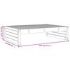 vidaXL Gartenhocker 120x80 cm Massivholz Douglasie