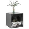vidaXL Wandschrank Hochglanz-Grau 37x37x37 cm Holzwerkstoff