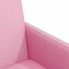 vidaXL Esszimmerst&uuml;hle mit Rollen 2 pcs Rosa 57 x 66 x 94 cm Stoff