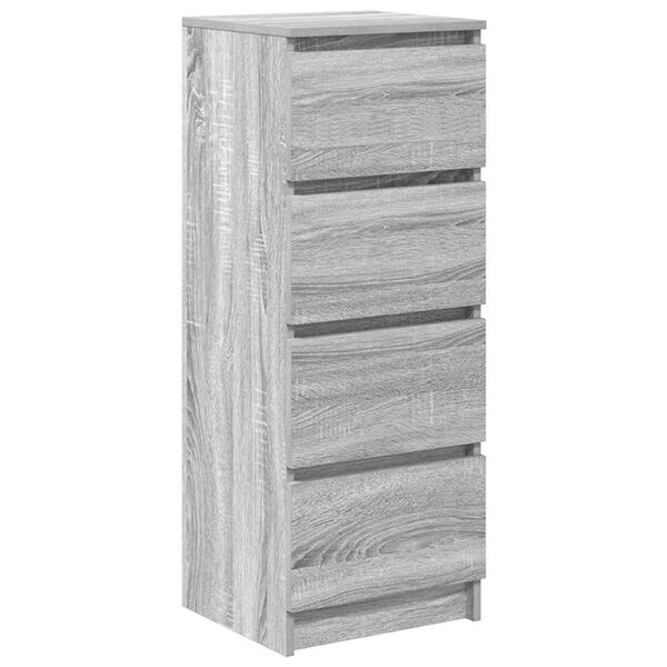vidaXL Sideboard Grau Sonoma 37,5x35x99 cm Holzwerkstoff
