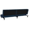 vidaXL Schlafsofa 2-Sitzer mit Hocker Blau Samt