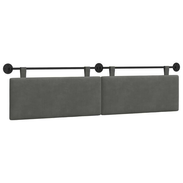 vidaXL H&auml;ngevorderseite Uni Dunkelgrau 210 x 55 x 5 cm Cordstoff