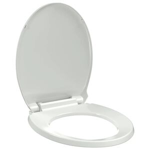 vidaXL Toilettensitz mit Absenkautomatik Wei&szlig; Oval
