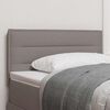 vidaXL LED Kopfteil mit LED-Lichtleisten Taupe 100 cm Polyester