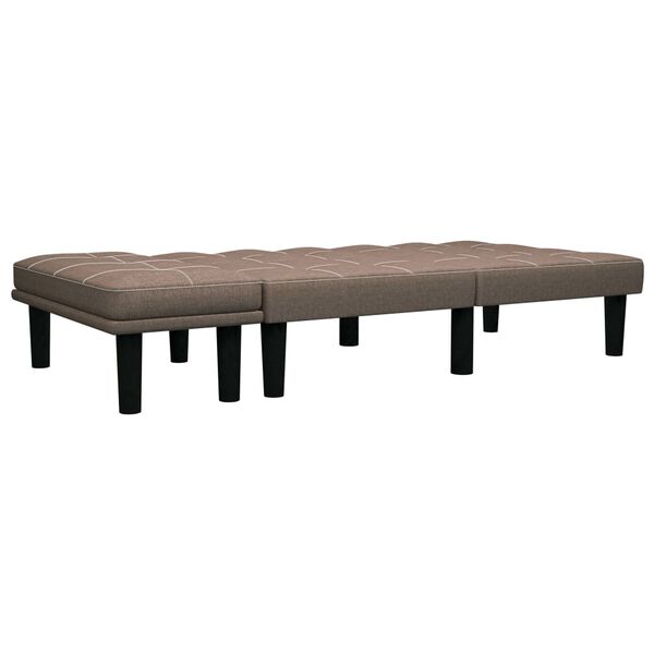 vidaXL 2-Sitzer-Sofa Braun Stoff