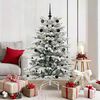vidaXL K&uuml;nstlicher klappbarer Weihnachtsbaum Wei&szlig; 150 cm PE und PVC