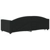 vidaXL Tagesbett Ausziehbar Schwarz 90x200 cm Stoff