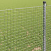 vidaXL Geschwei&szlig;ter Drahtzaun Silber 1,5 x 50 m