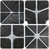 vidaXL Party-Zelt Anthrazit 400 x 400 x 266 cm Polyethylen