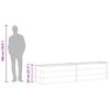 vidaXL Garten-Hochbeet 250 x 50 x 54 cm WPC Grau