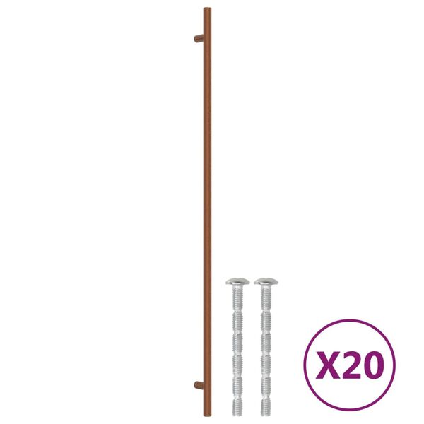 vidaXL M&ouml;belgriffe 20 Stk. Bronzen 480 mm Edelstahl